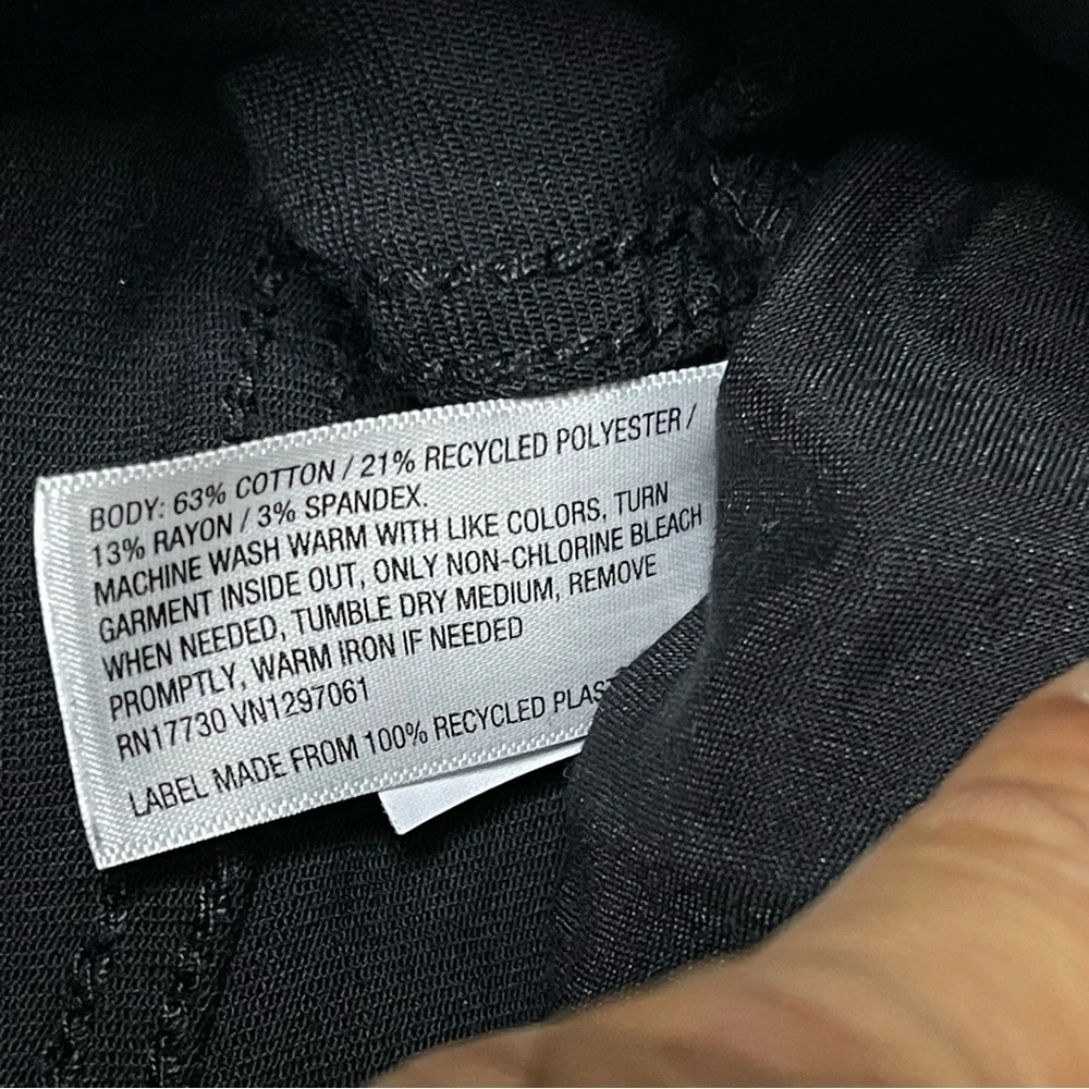 Goodfellow & Co Total Flex Straight Fit Black Stretch Pants 32x32